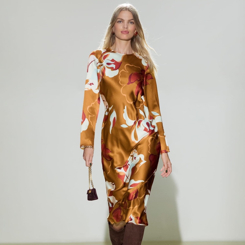 Reformation Davina Silk Dress